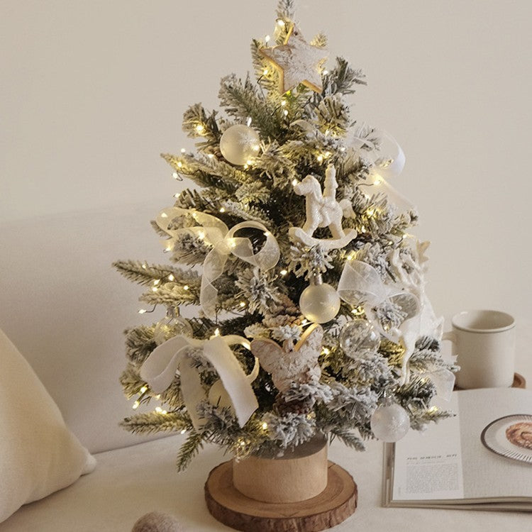 20" Tabletop Christmas Tree,Mini Christmas Tree Artificial Christmas Tree with Hanging Ornaments,Best DIY Christmas Decorations-A 45cm(18")