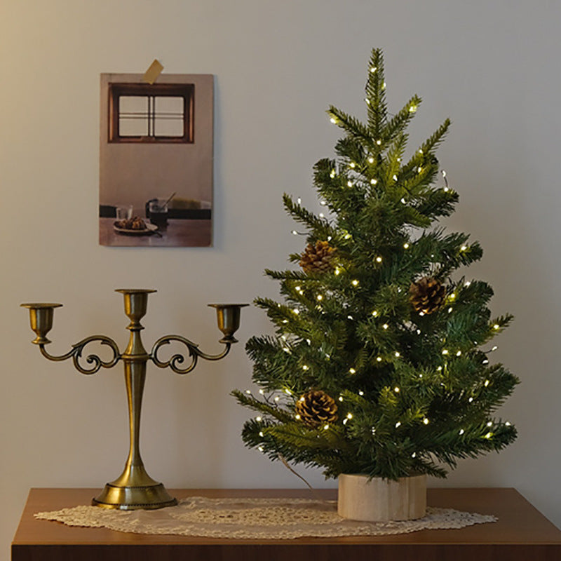 20" Tabletop Christmas Tree,Mini Christmas Tree Artificial Christmas Tree with Hanging Ornaments,Best DIY Christmas Decorations-A 45cm(18")