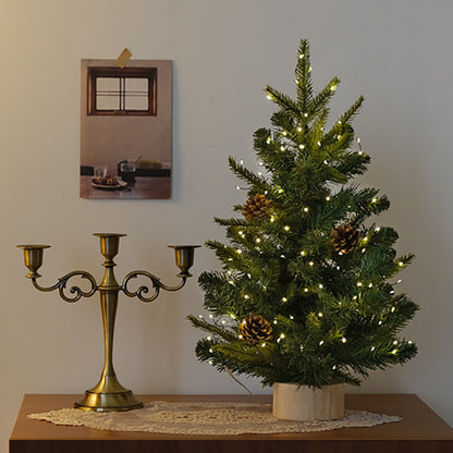 20" Tabletop Christmas Tree,Mini Christmas Tree Artificial Christmas Tree with Hanging Ornaments,Best DIY Christmas Decorations-A 45cm(18")