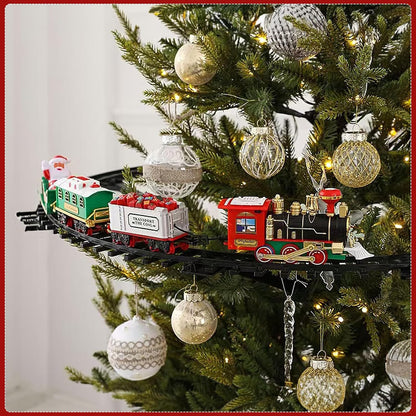 Magic Circling Christmas Train – Animated Tree Decor with Moving Locomotive