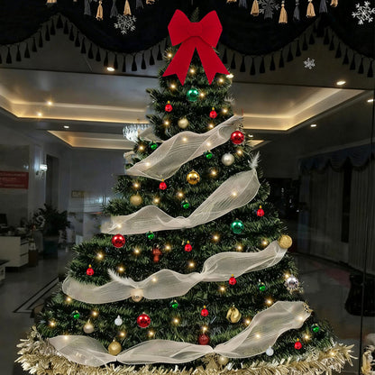 Christmas DIY Fuzzy Yarn Wall Hanging Kit - Create Your Own Stick-On Christmas Tree for Living Room, Bedroom, Yard & Kitchen Decor