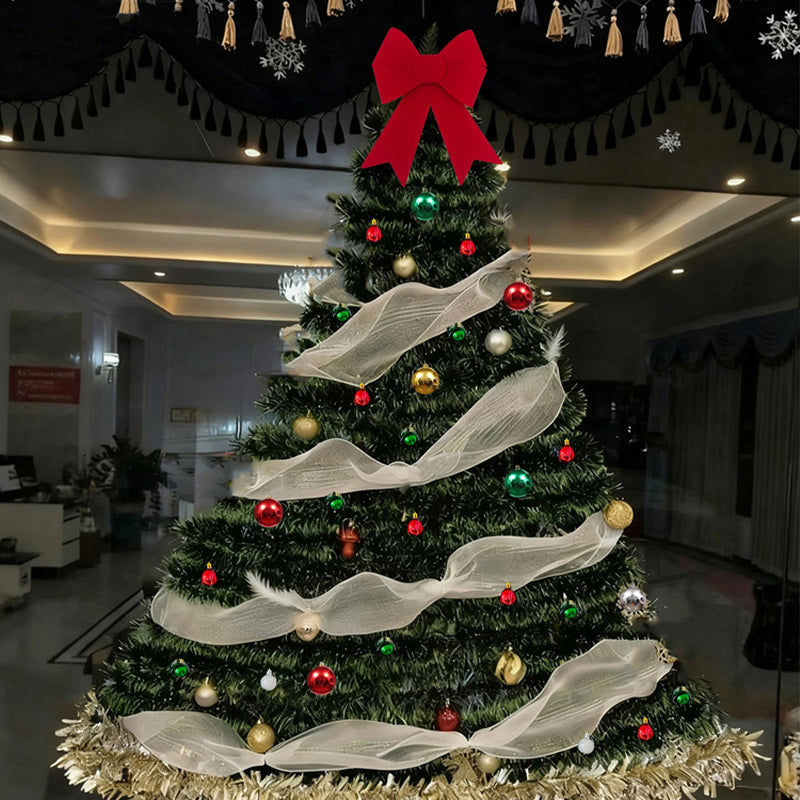 Christmas DIY Fuzzy Yarn Wall Hanging Kit - Create Your Own Stick-On Christmas Tree for Living Room, Bedroom, Yard & Kitchen Decor