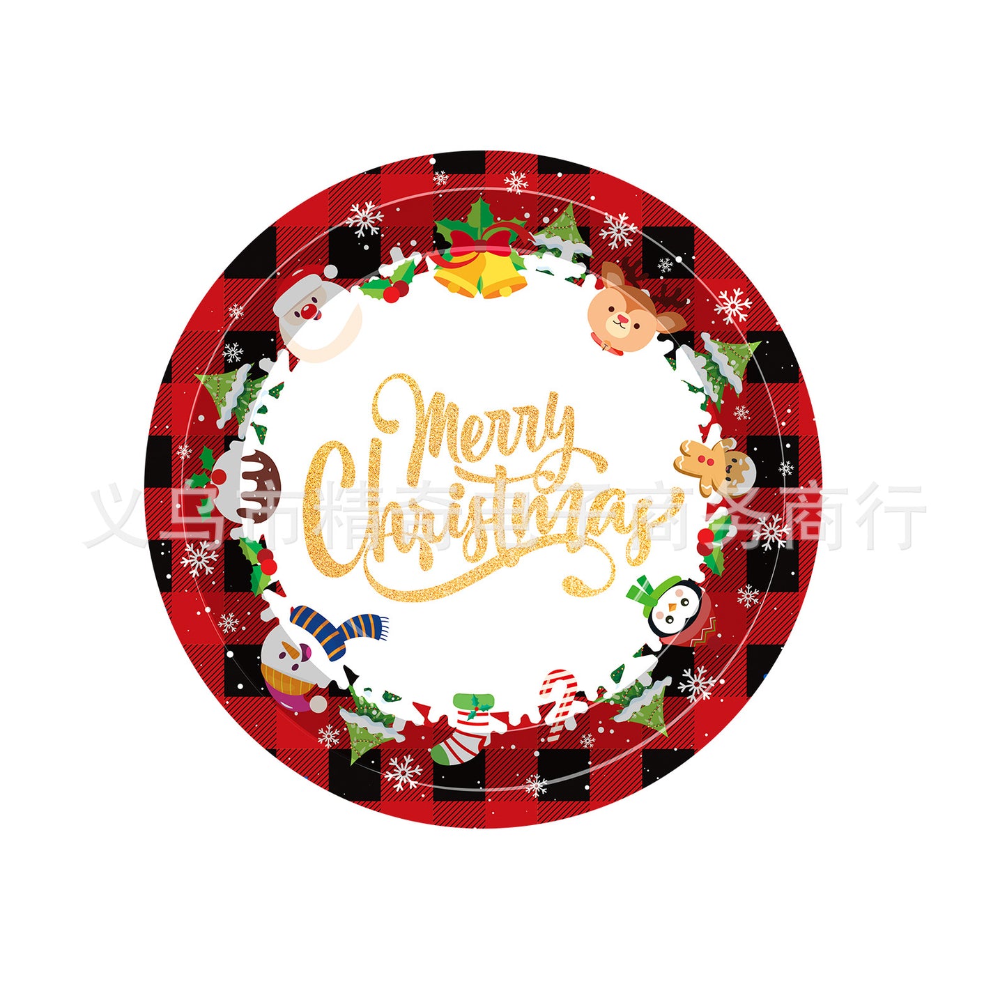 Christmas disposable tableware set: Spend less time cleaning, and more time celebrating.